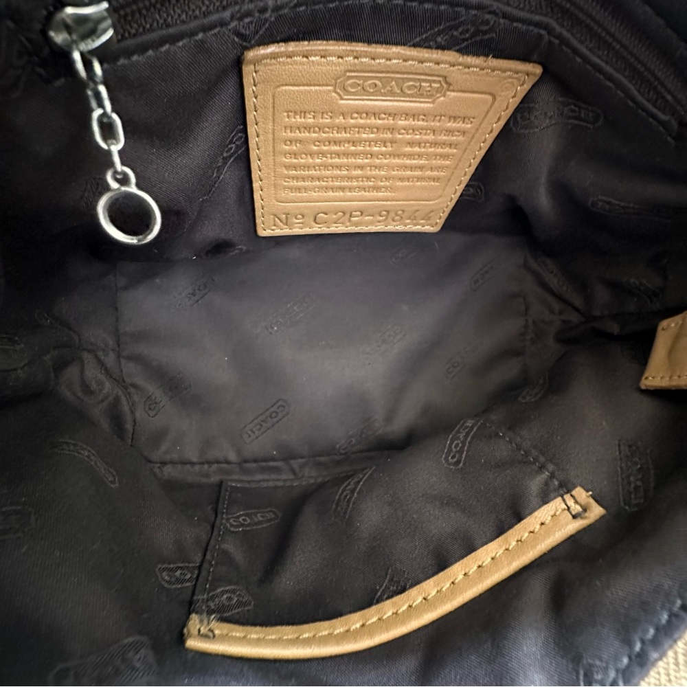 Coach Legacy West Mini Pouch Glove Leather Camel Shoulder Bag‎ Vintage Y2K - Picture 14 of 16